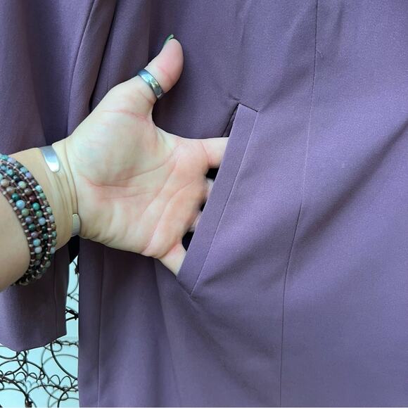 Torrid Drape front Blazer Single Button Mauve Purple Flint Size 2 item 11925875 - Picture 5 of 10
